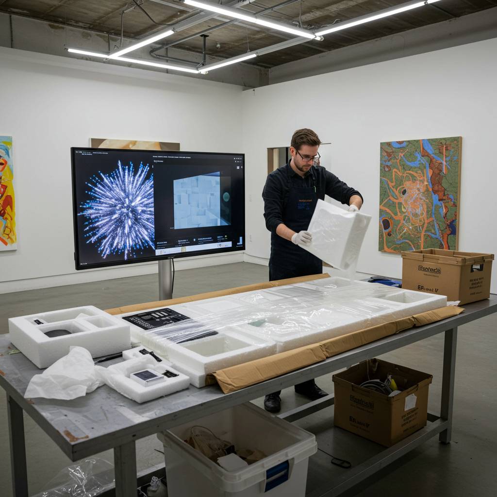 デジタルアートからインスタレーションまで – 現代美術品の配送と梱包の課題｜株式会社トラバース