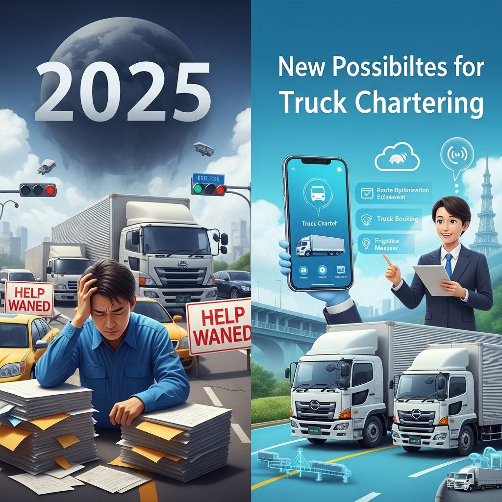 運送業界が直面する2025年問題とトラックチャーターの新たな可能性｜株式会社トラバース