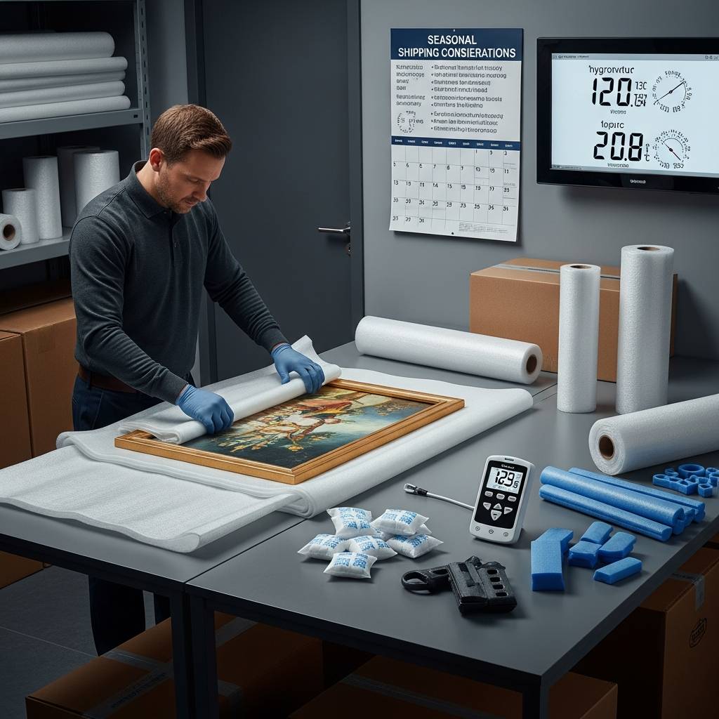 湿度と温度に配慮した美術品の梱包方法と最適な配送時期｜株式会社トラバース