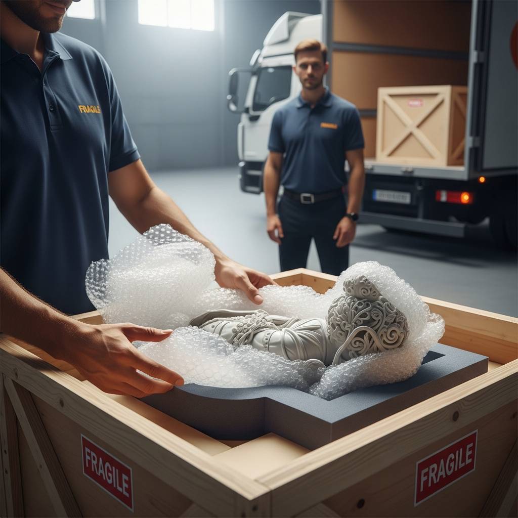 壊れやすい彫刻作品の梱包術と信頼できる配送業者の選び方｜株式会社トラバース