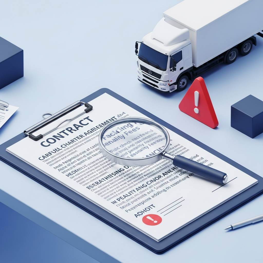 運送トラブルで違約金？物流トラックチャーター契約書で確認すべき必須項目｜株式会社トラバース